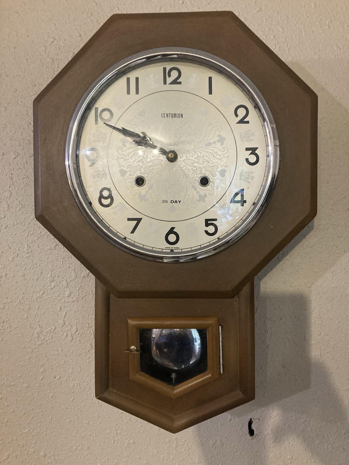 Centurion Regulator Hexagon Pendulum Wall Clock-35 Day -Chimes On The Hour - Centurion Regulator Hexagon Pendulum Wall Clock-35 Day -Chimes On The Hour -