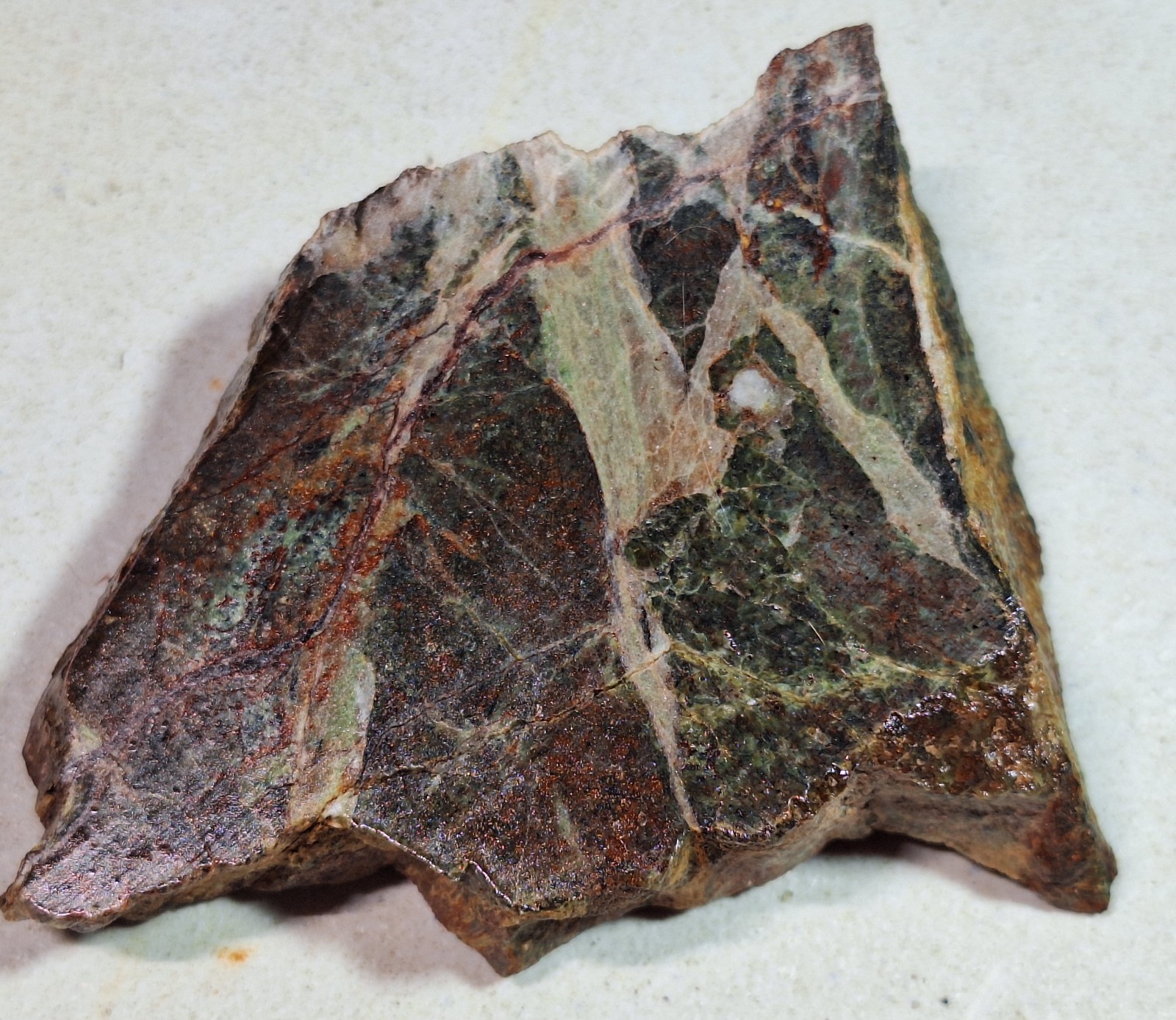Verde Antique Serpentine Slab – Hand Polished – Verde Antique Mine MI – Unique