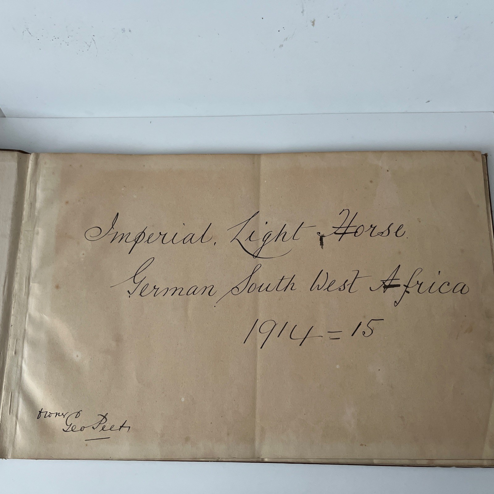 WW1 German South West Africa 1914-15 Cartoon Book Geo Peet Imperial Light Horse
