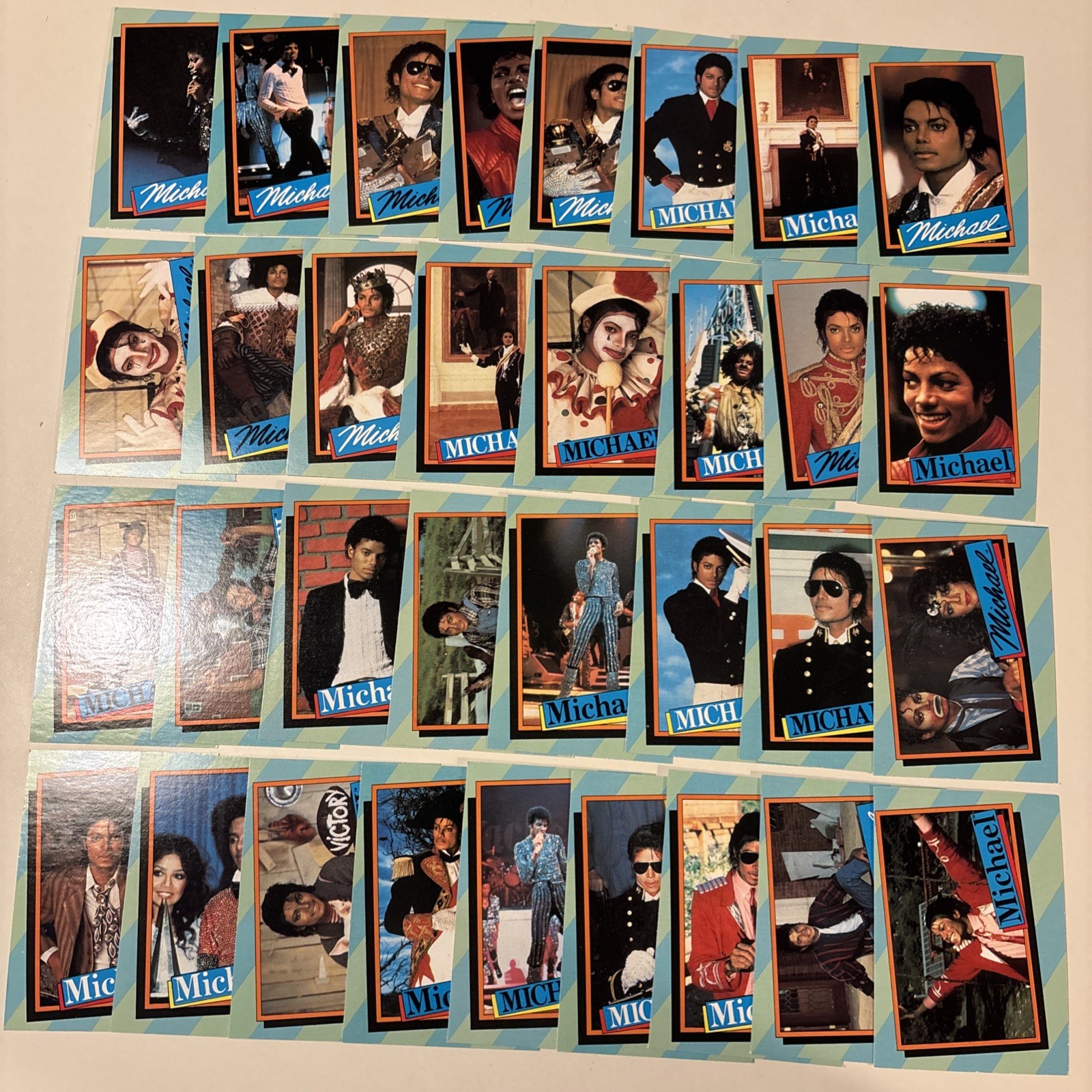 MICHAEL JACKSON 1984 Topps 2nd Series Trading Card Set - 33 Cards