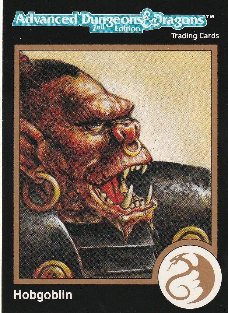 1992 ADVANCED DUNGEONS & DRAGONS 2ND ED SINGLE TRADING CARD #140 HOBGOBLIN