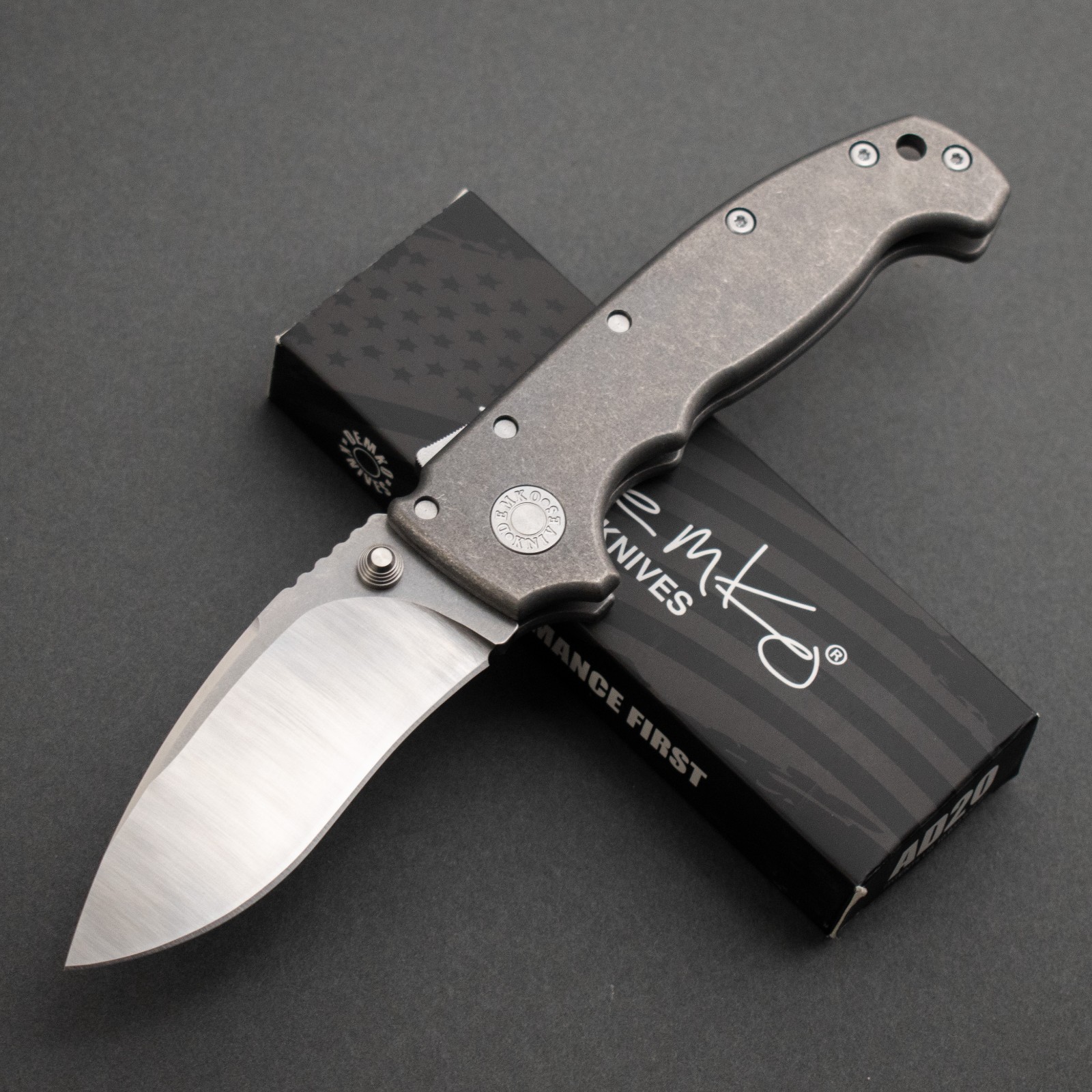 NEW Demko MG AD20 Kopis V2 CPM-3V TWO TONE Raw Blade, Full Lightweight Titanium NEW Demko MG AD20 Kopis V2 CPM-3V TWO TONE Raw Blade, Full Lightweight Titanium