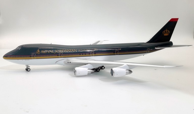 Inflight IF742RJ0123 Royal Jordanian 747-200 JY-AFS Diecast 1/200 AV Jet Model