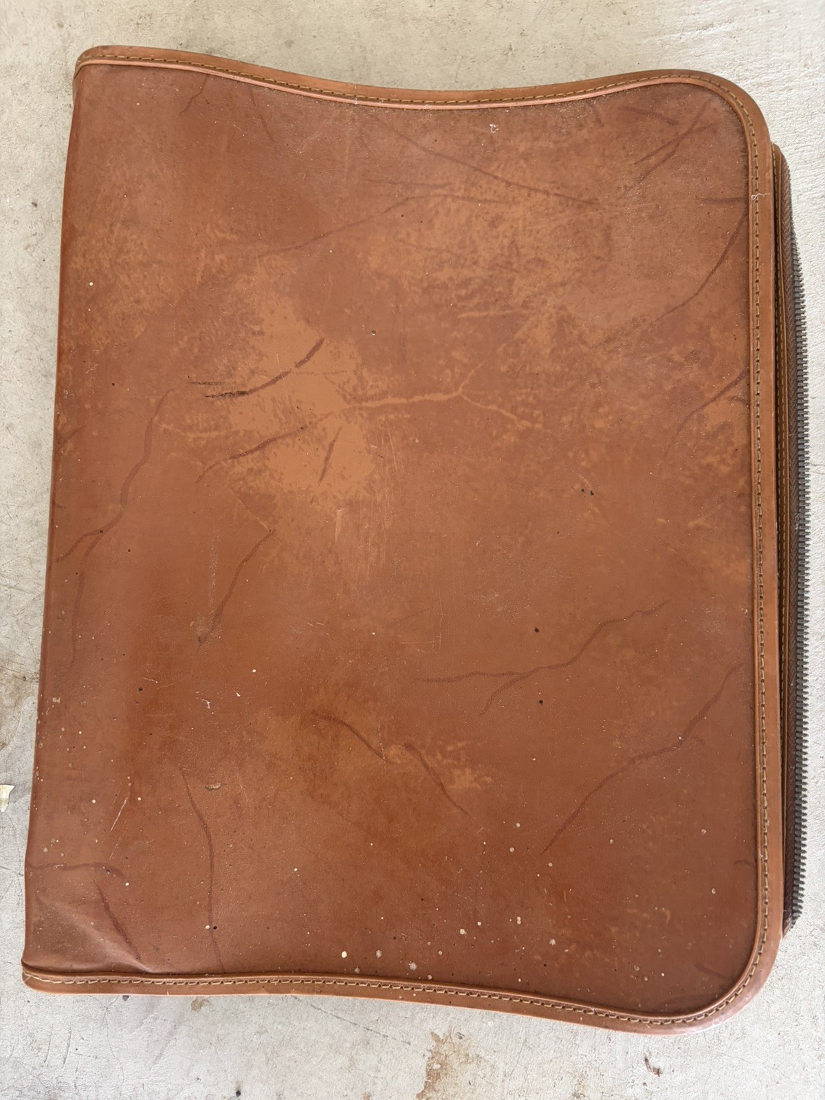 True Vintage Ringfolio  National antique Leather secretary Business Binder USA