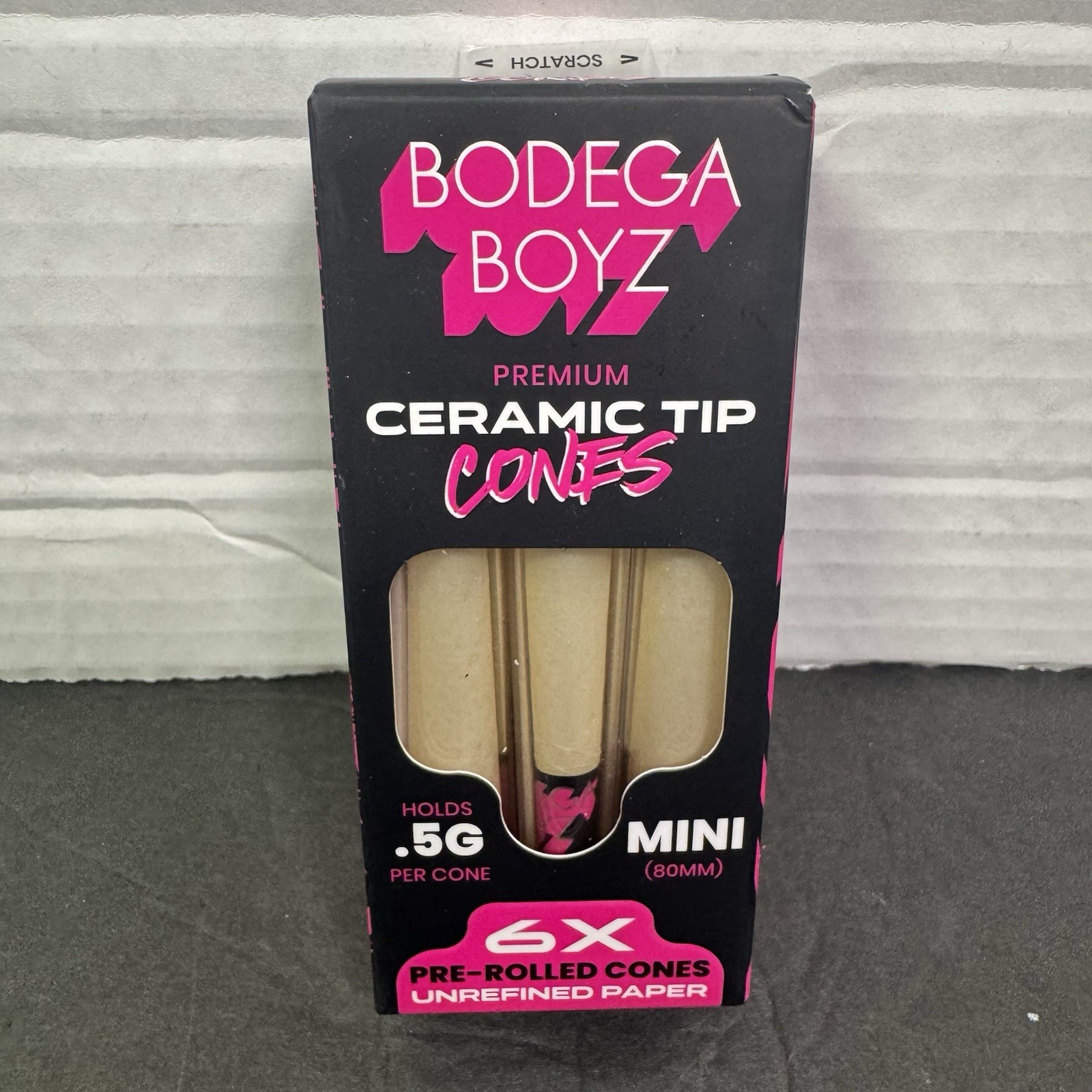 L@@K BODEGA BOYZ PREMIUM 6X MINI REUSABLE PRE-ROLLED CERAMIC TIP CONES