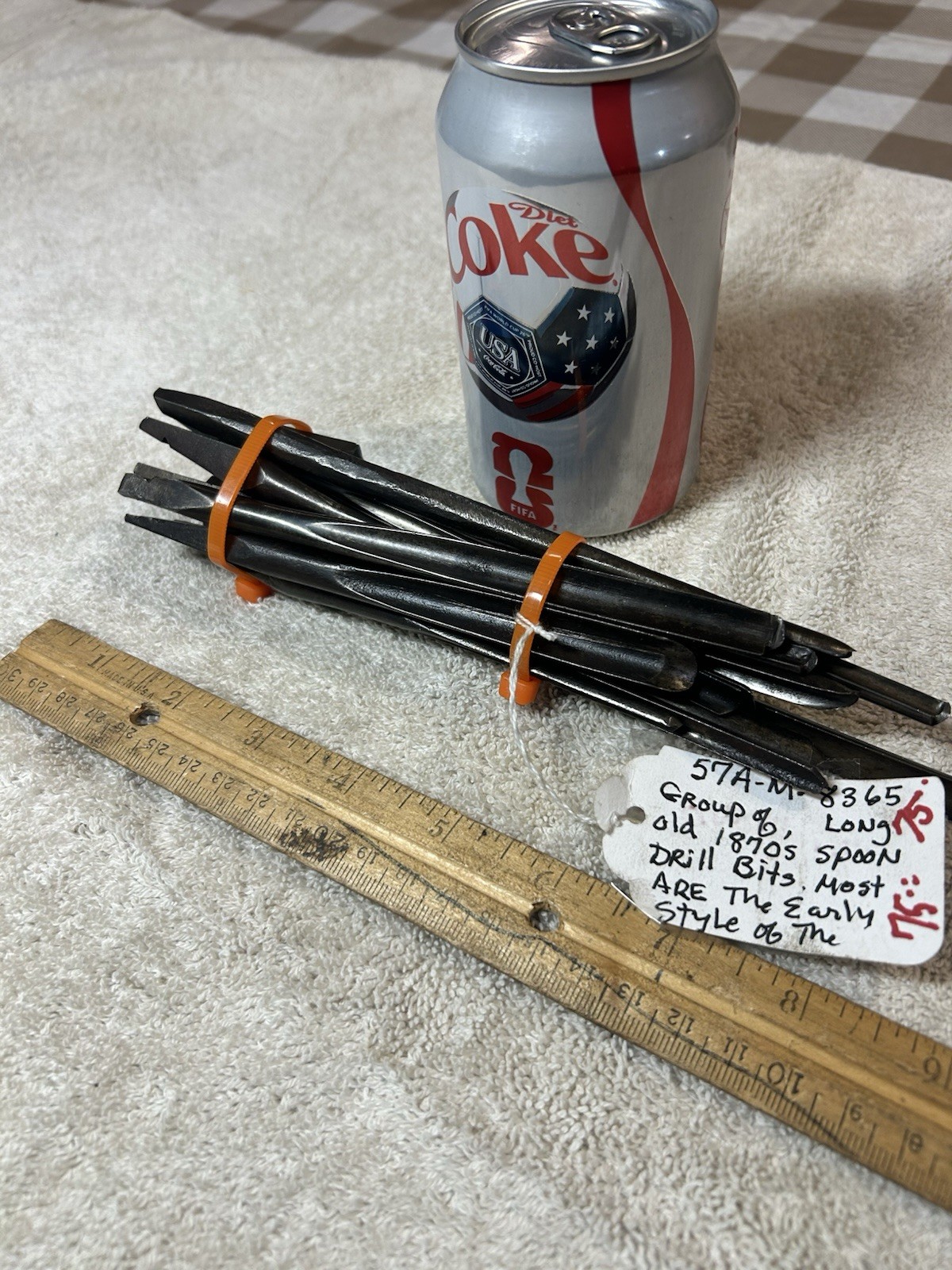 Antique 1870’s Long Spoon Drill Bits