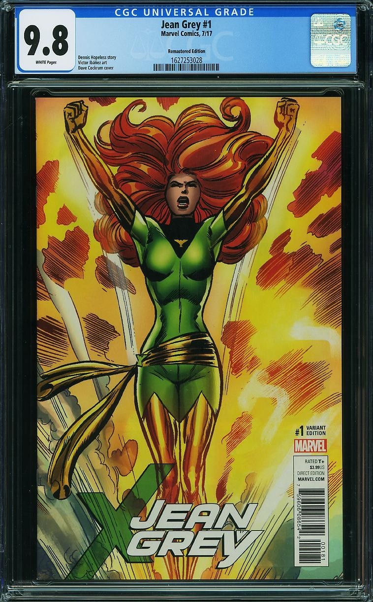 Jean Grey 1 CGC 9.8 NM-MT WP Dave Cockrum 1:1000 Remastered Variant