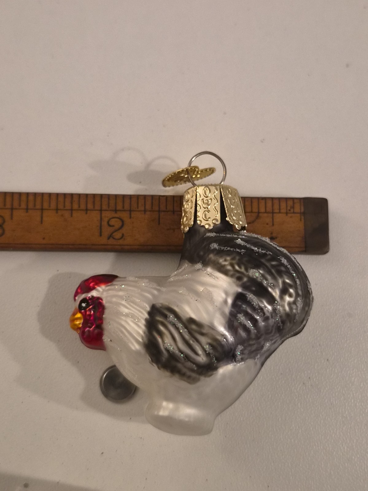 Old World Christmas Hen Chicken Christmas Ornament