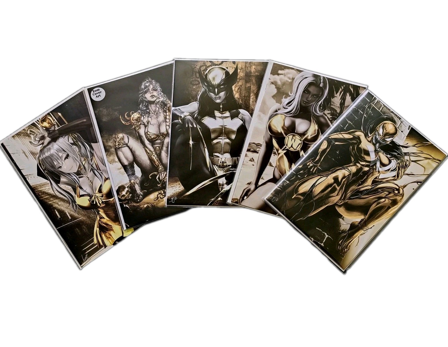 WAIFU CHRONICLES #1 Gold Lot Of 5 Different Comic Books X-23 Venom Cosplay Eom WAIFU CHRONICLES #1 Gold Lot Of 5 Different Comic Books X-23 Venom Cosplay Eom