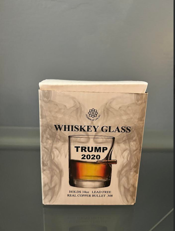 TRUMP BULLET WHISKEY GLASS TRUMP BULLET WHISKEY GLASS