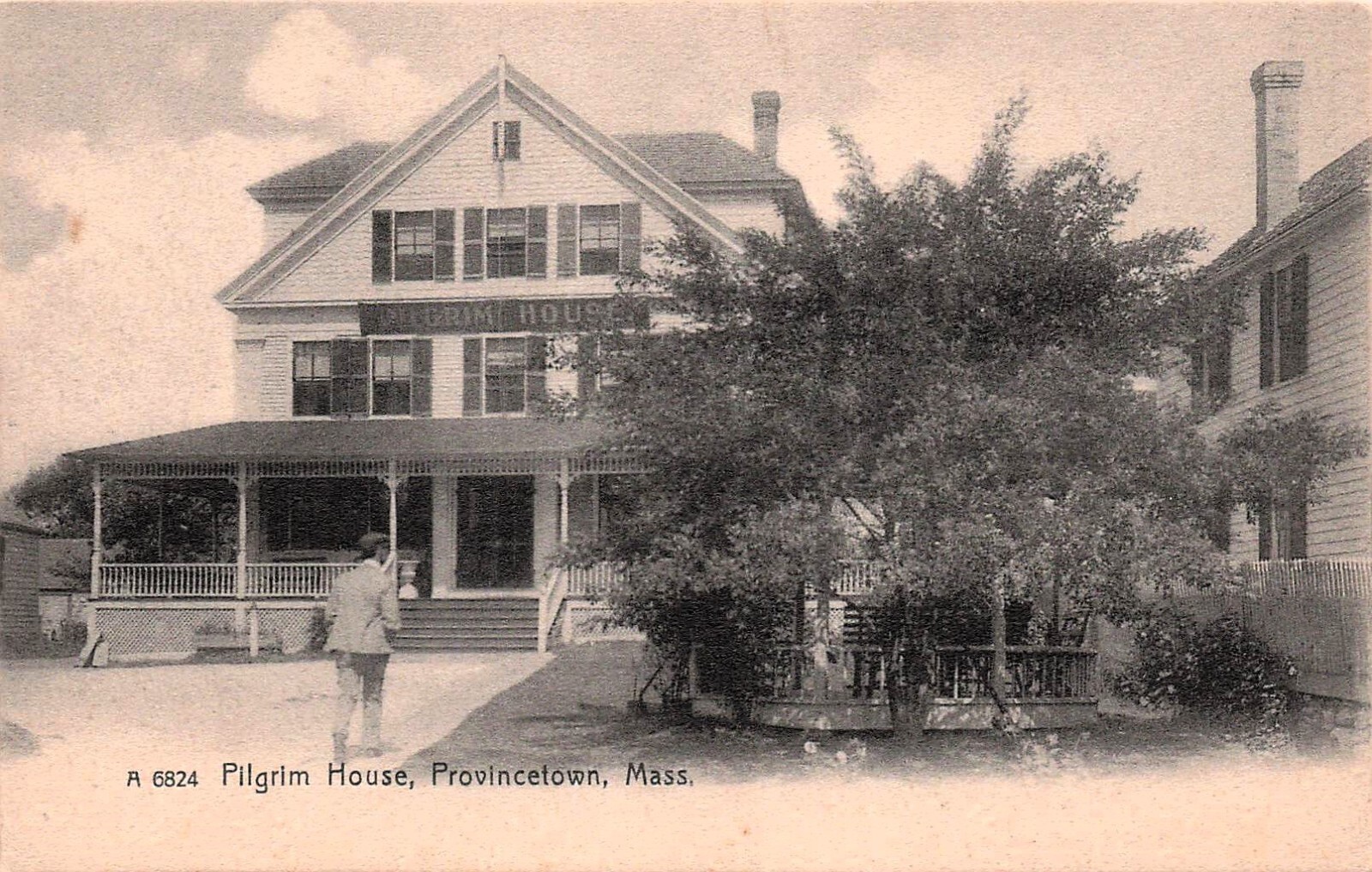 Pilgrim House Provincetown Cape Cod MA Massachusetts Hotel Vtg Postcard G19