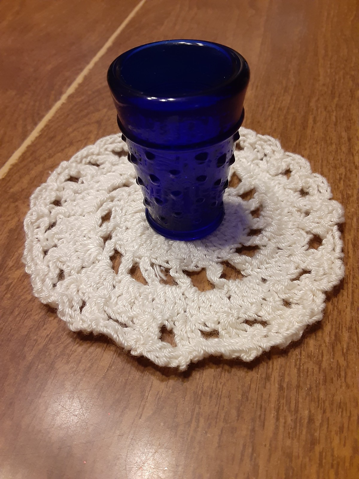 Cobalt Blue Toothpick holder with bumps 2\