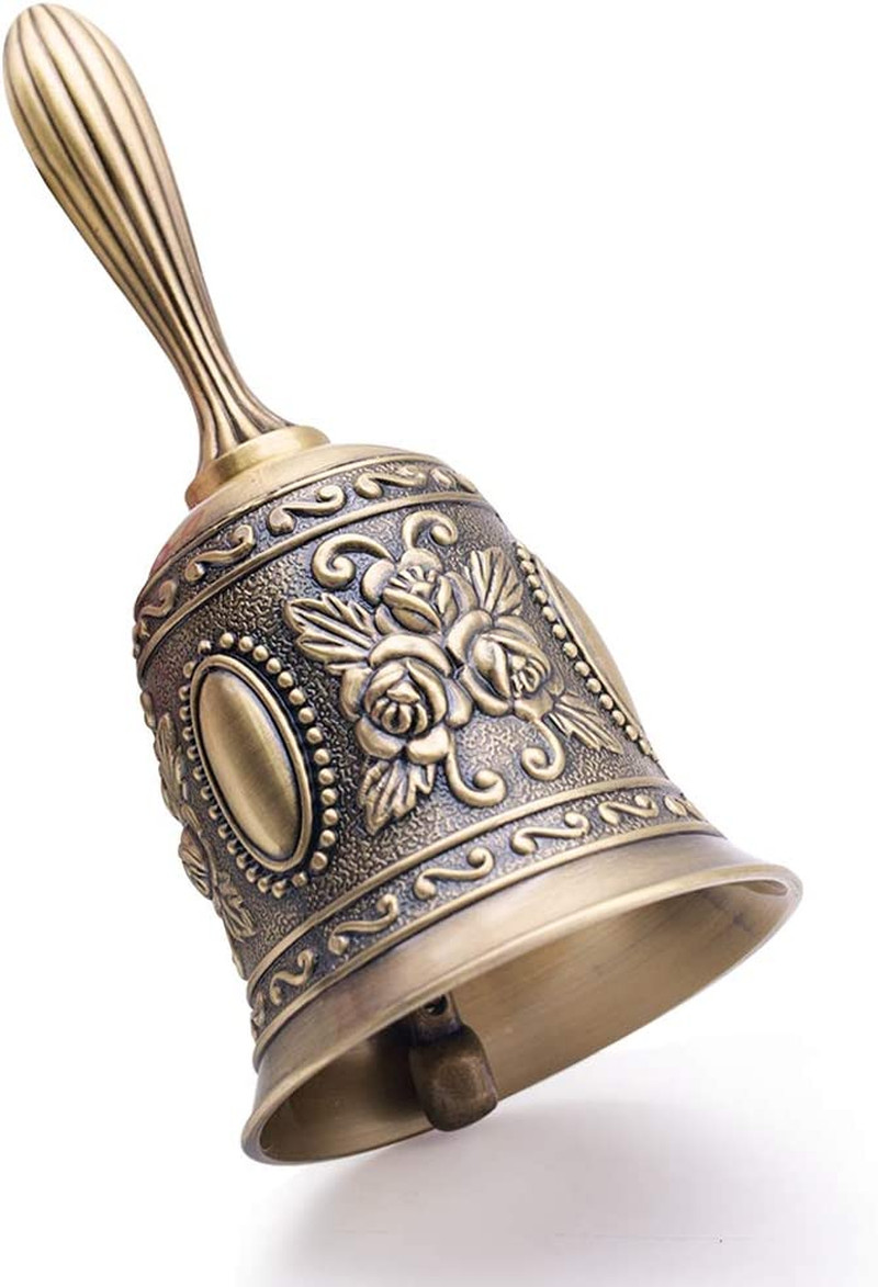 Campana De Mano Campana De Llamada Campana De Laton Para Bodas Y Navidad Laton