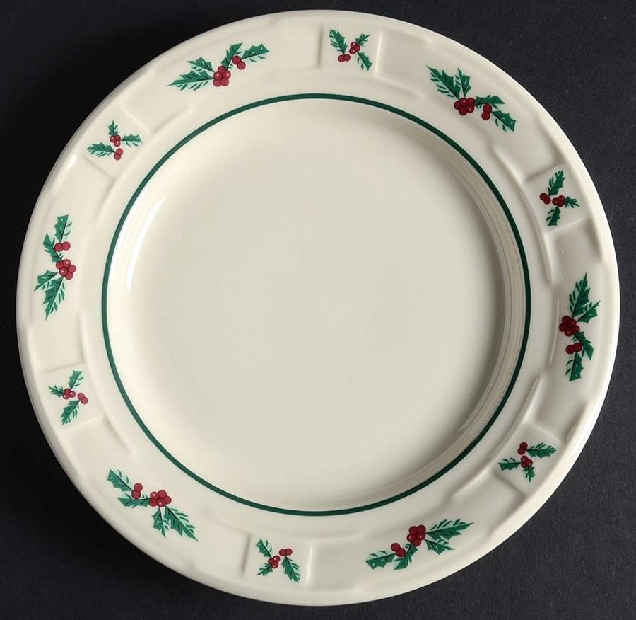 Longaberger Holly Bread & Butter Plate 10438767