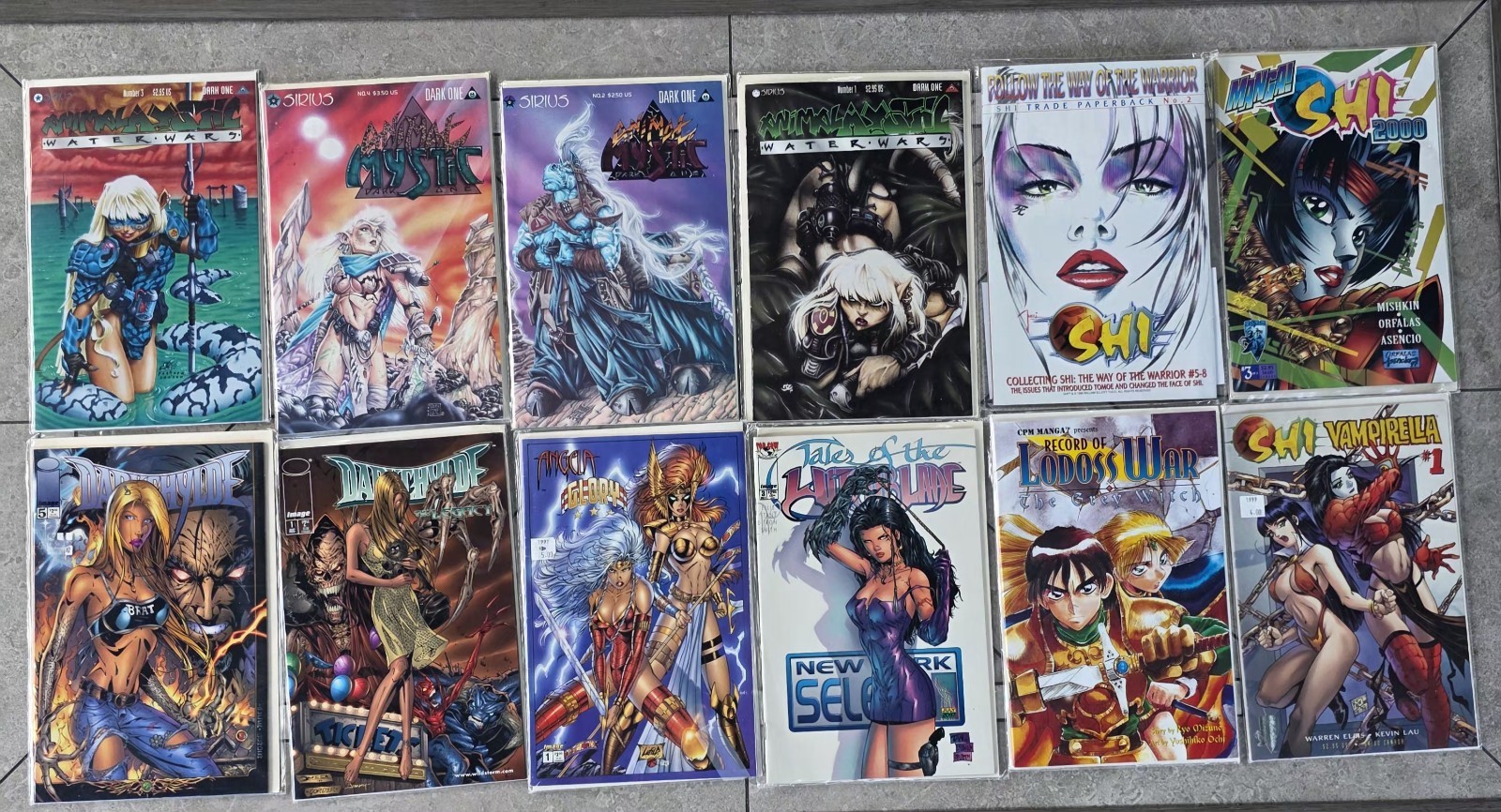 Shi Comic Lot 90s Witchblade Darkchylde Angela Wizard 1/2 Variant