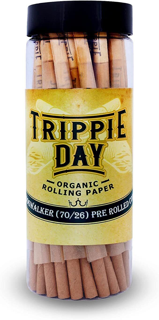 Trippie Day Single Size Dogwalker Pre Rolled Cones | 75 Pack | Classic Pre Ro...
