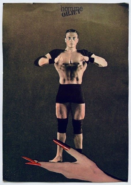 JEAN PAUL GAULTIER: men's fashion show invitation S/E 84 - cover JEAN CLAUDE VANDAMME