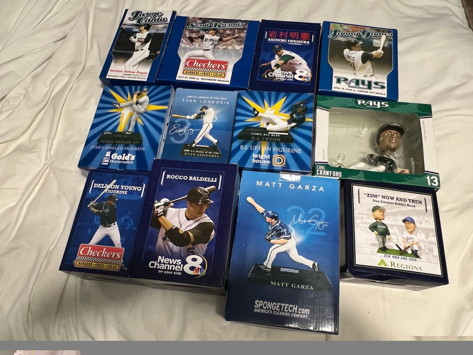 VTG Tampa Bay Rays Limited Edition Figurine Lot of 12 Assortment - 2005 - 2009