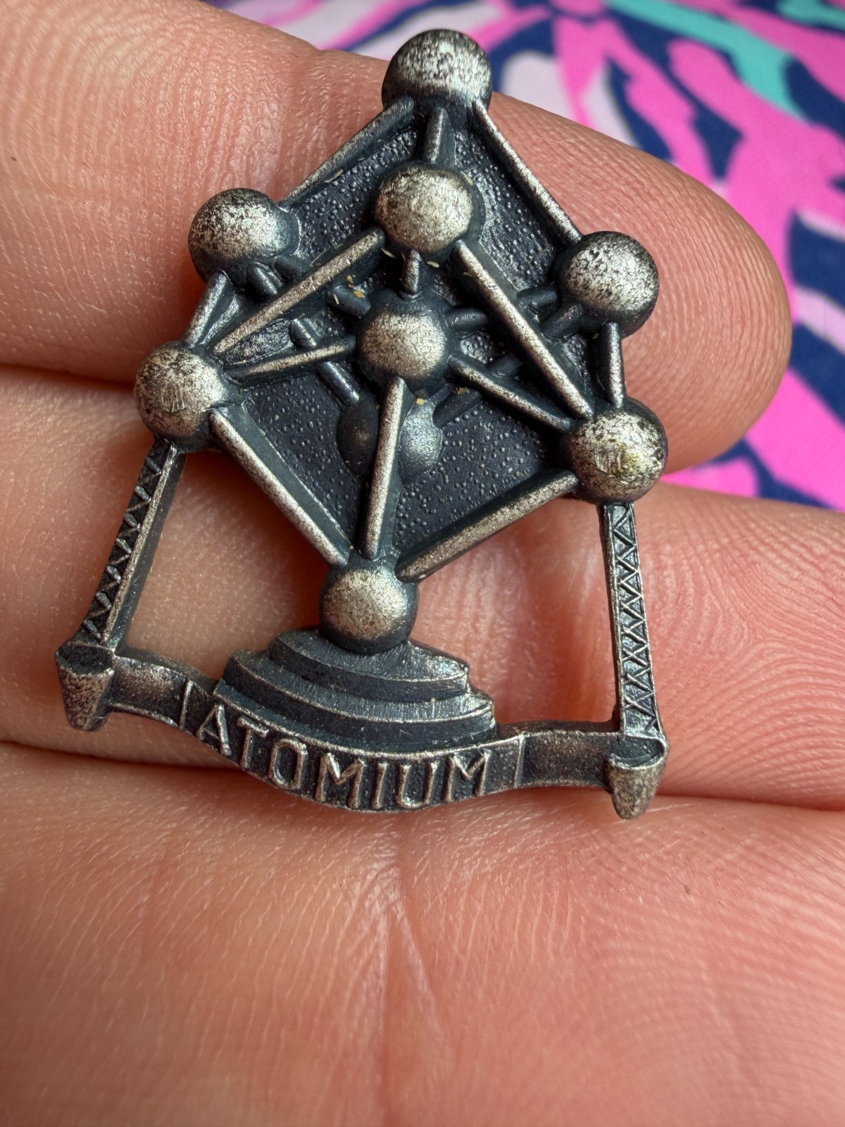Vintage Atomium Brussels Belgium 1958 World Fair Pin Brooch Souvenir