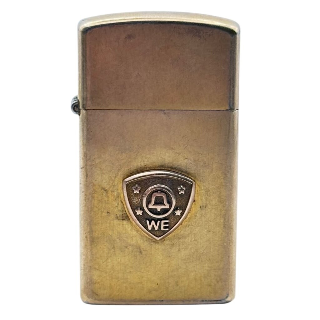 Zippo 1965 Western Electric WE Shield Slim 10K Gold-Filled Lighter