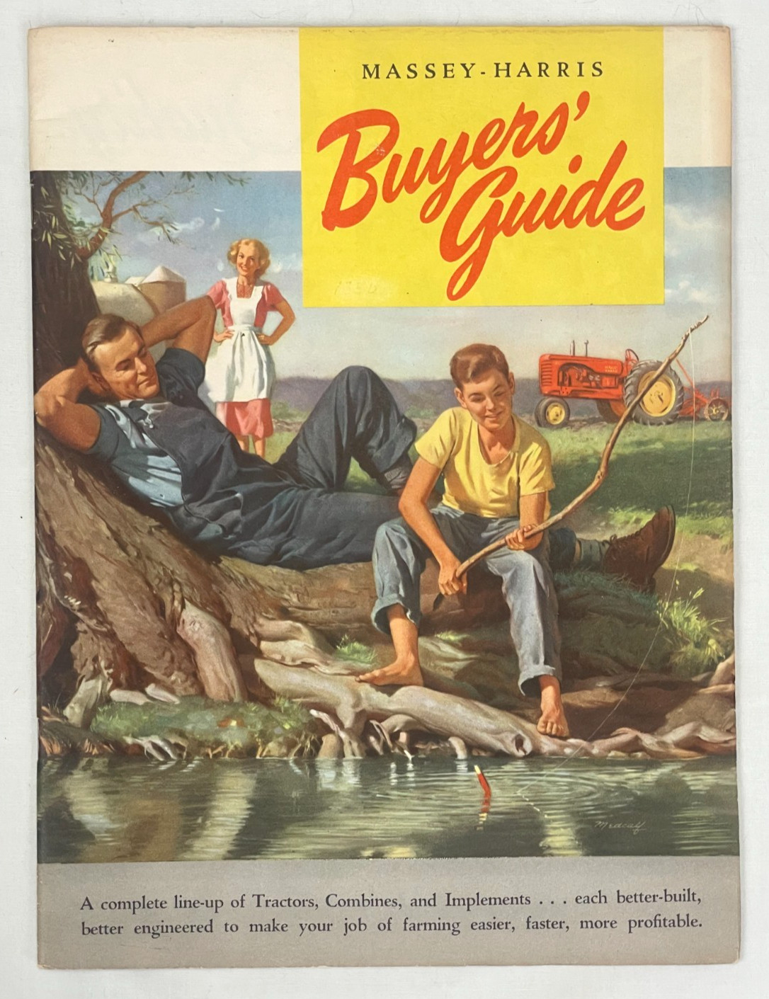 VINTAGE 1950s MASSEY-HARRIS BUYERS GUIDE 22 PONY 30 44 55 TRACTORS