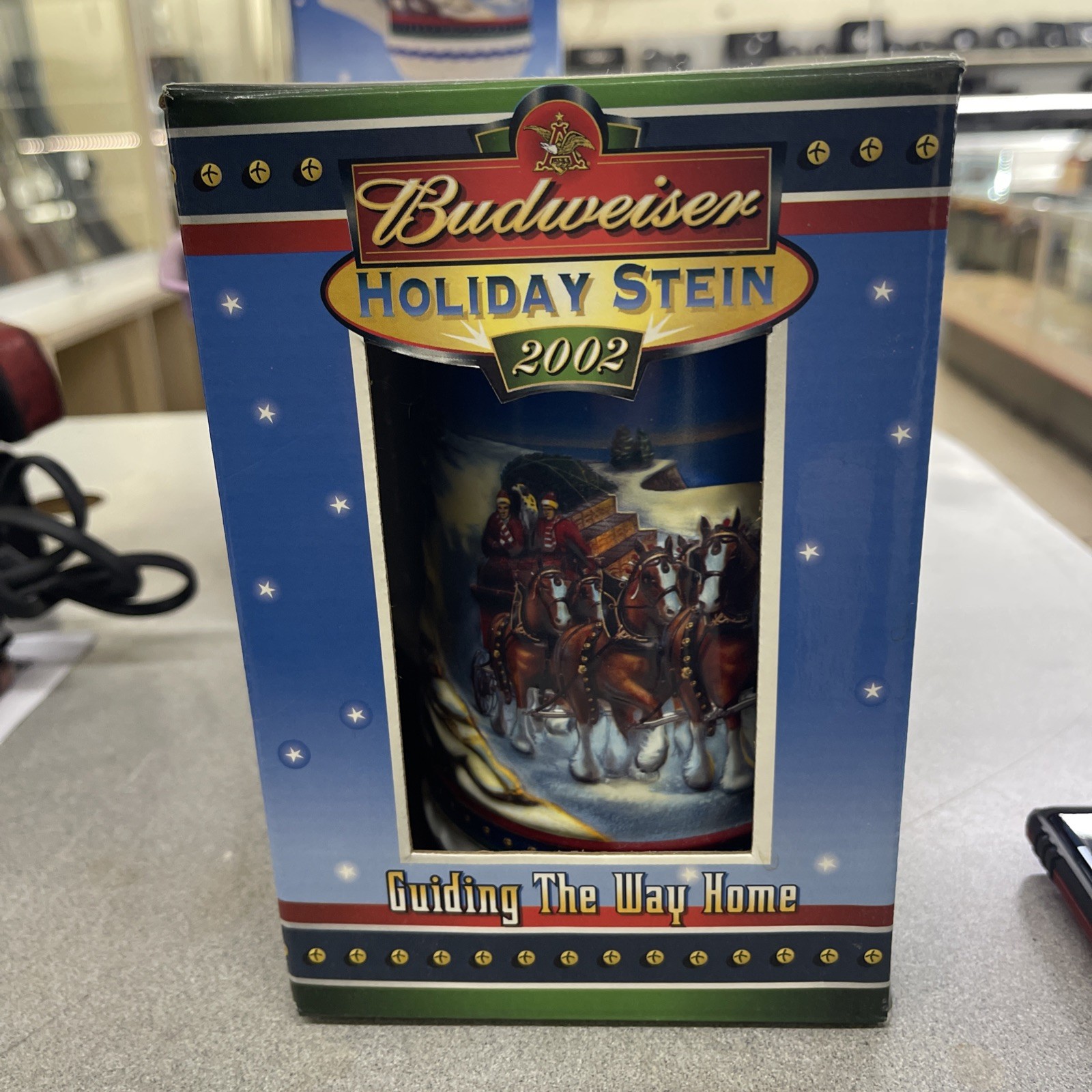 Budweiser 2002 Holiday Beer Stein, \