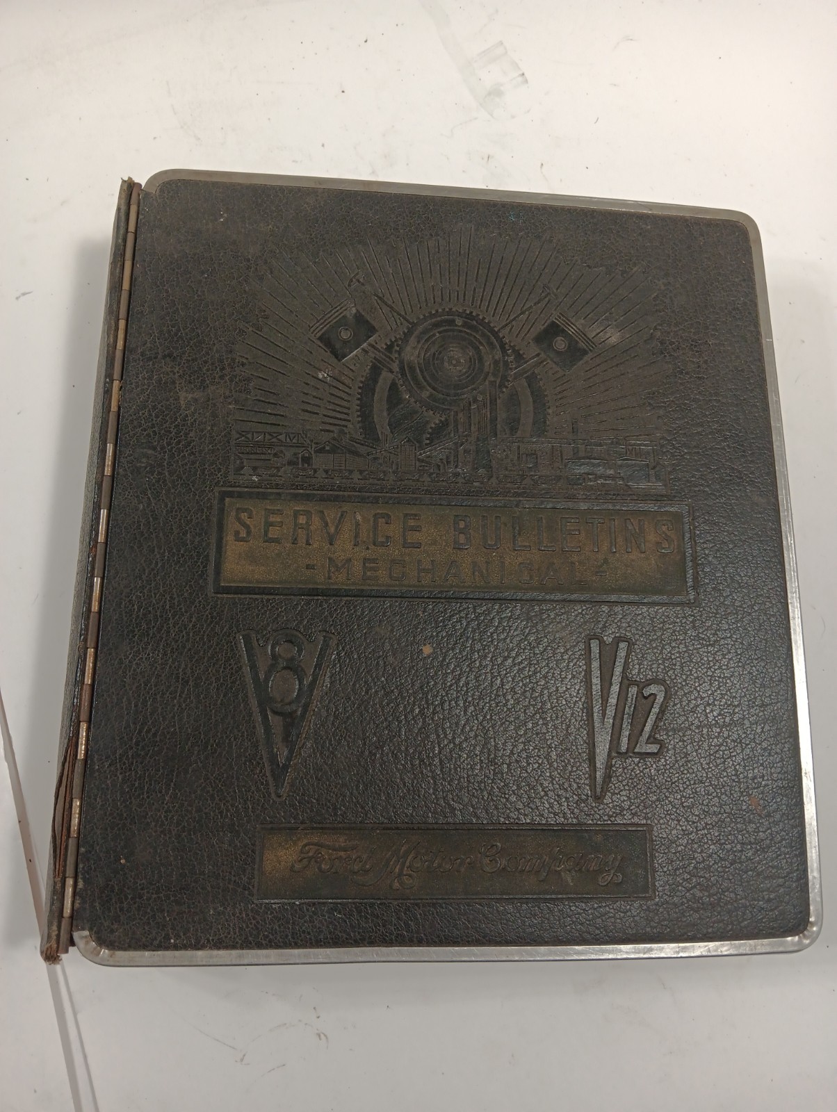 Vintage 1938-1941 Ford Motor Company Auto Service Bulletins Manual Binder V8 V12