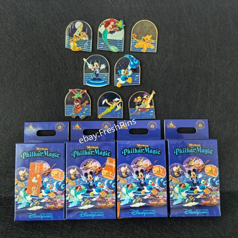 2026 Disney Mickey's PhilharMagic Mystery Pin  full set 8pcs HKDL