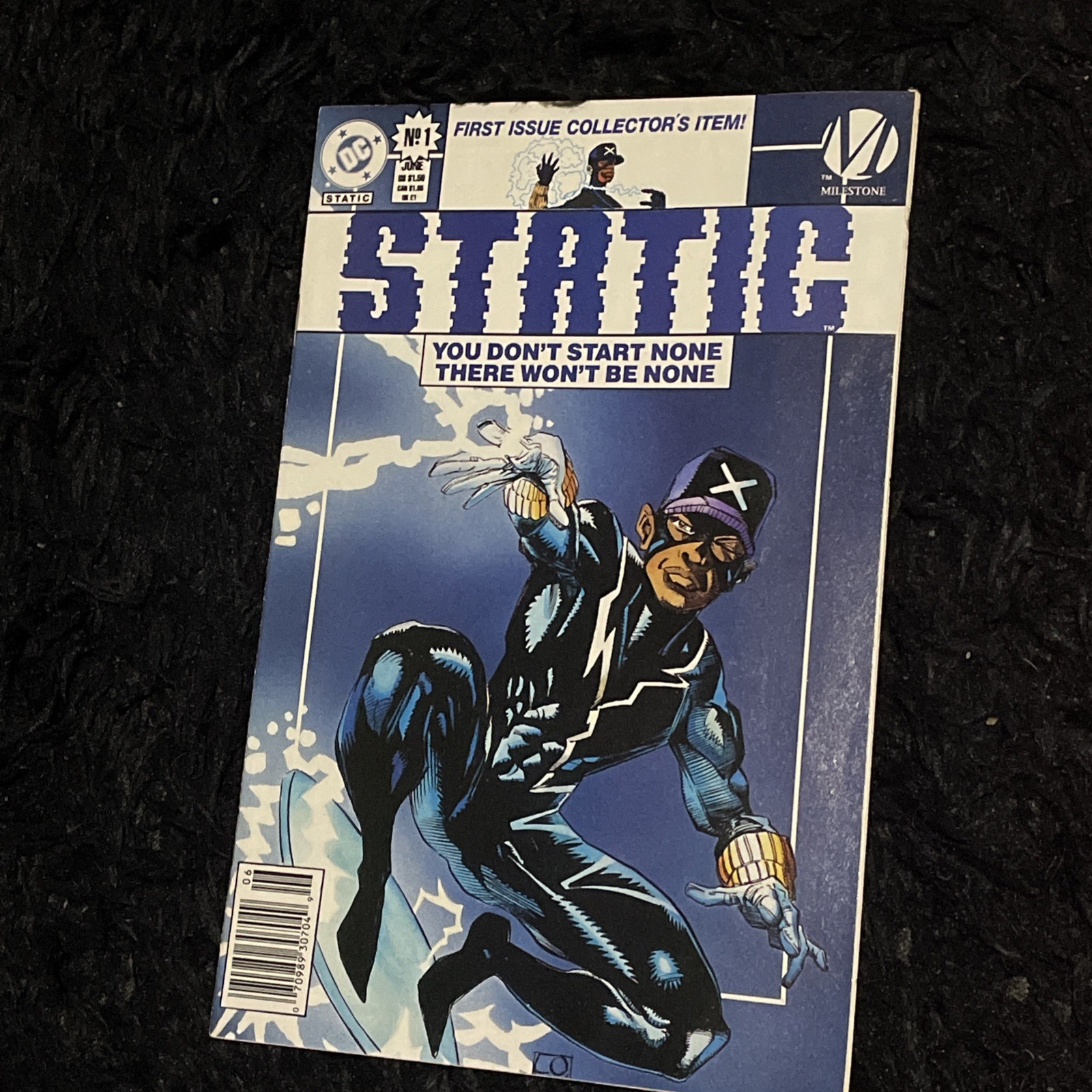 Static #1 (1993) | | Rare - NEWSSTAND EDITION | 1st Static |