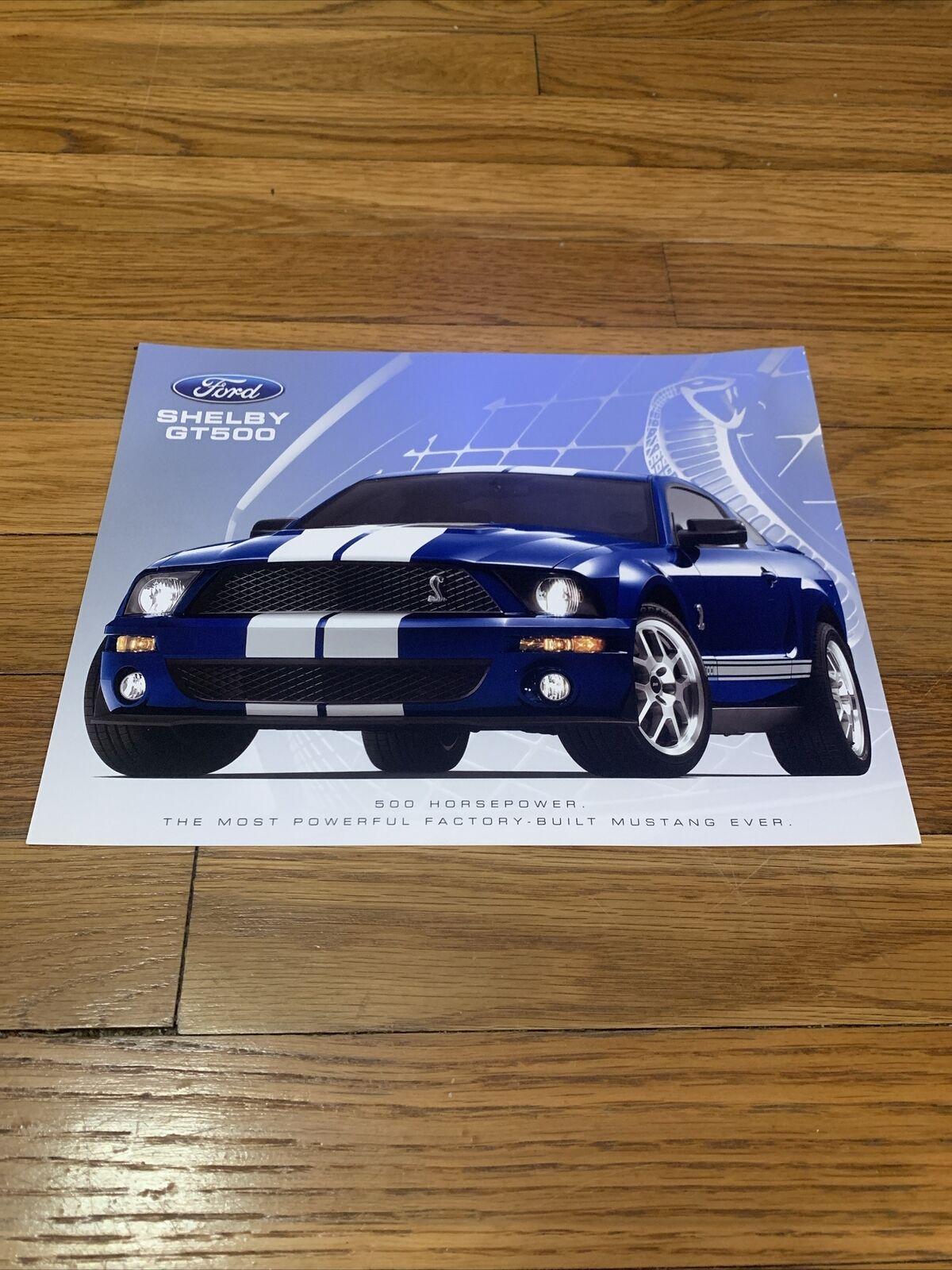 2007 Ford Mustang Shelby GT500 Fact Sales Dealer Sheet Brochure OEM 