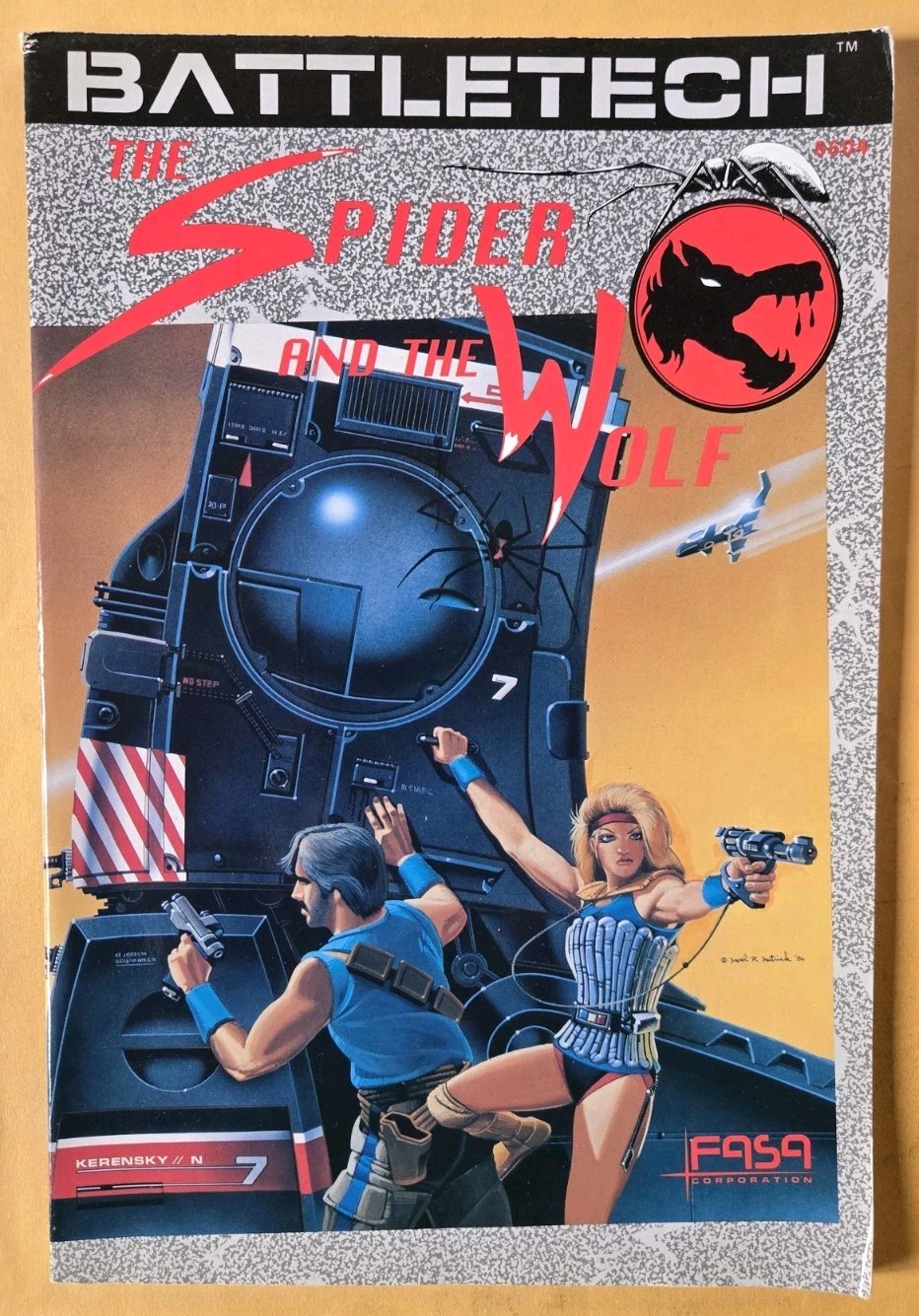 Battletech: The Spider And The Wolf VG (4.0) Cover Art By David Deitrick 9/86