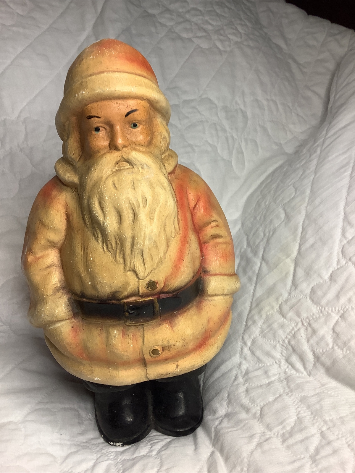 Rare Vintage Christmas Santa Figure Chalkware Coin Still Bank Estate Find Rare Vintage Christmas Santa Figure Chalkware Coin Still Bank Estate Find