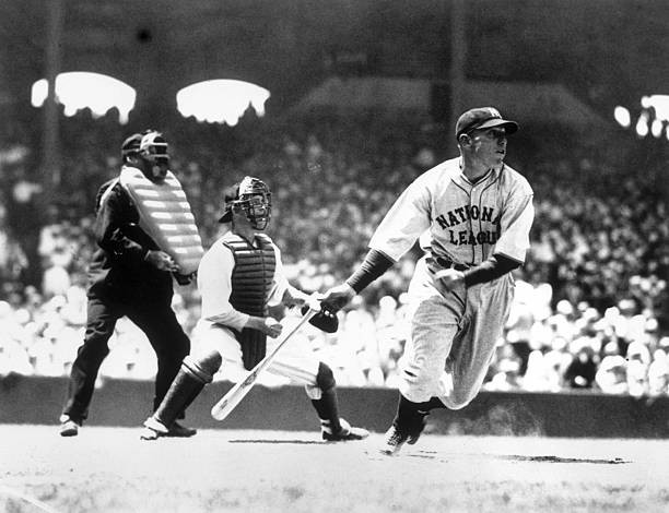 Chuck Klein Starting Toward First Base 1933 Photo Chicago, IL- All-Star game,