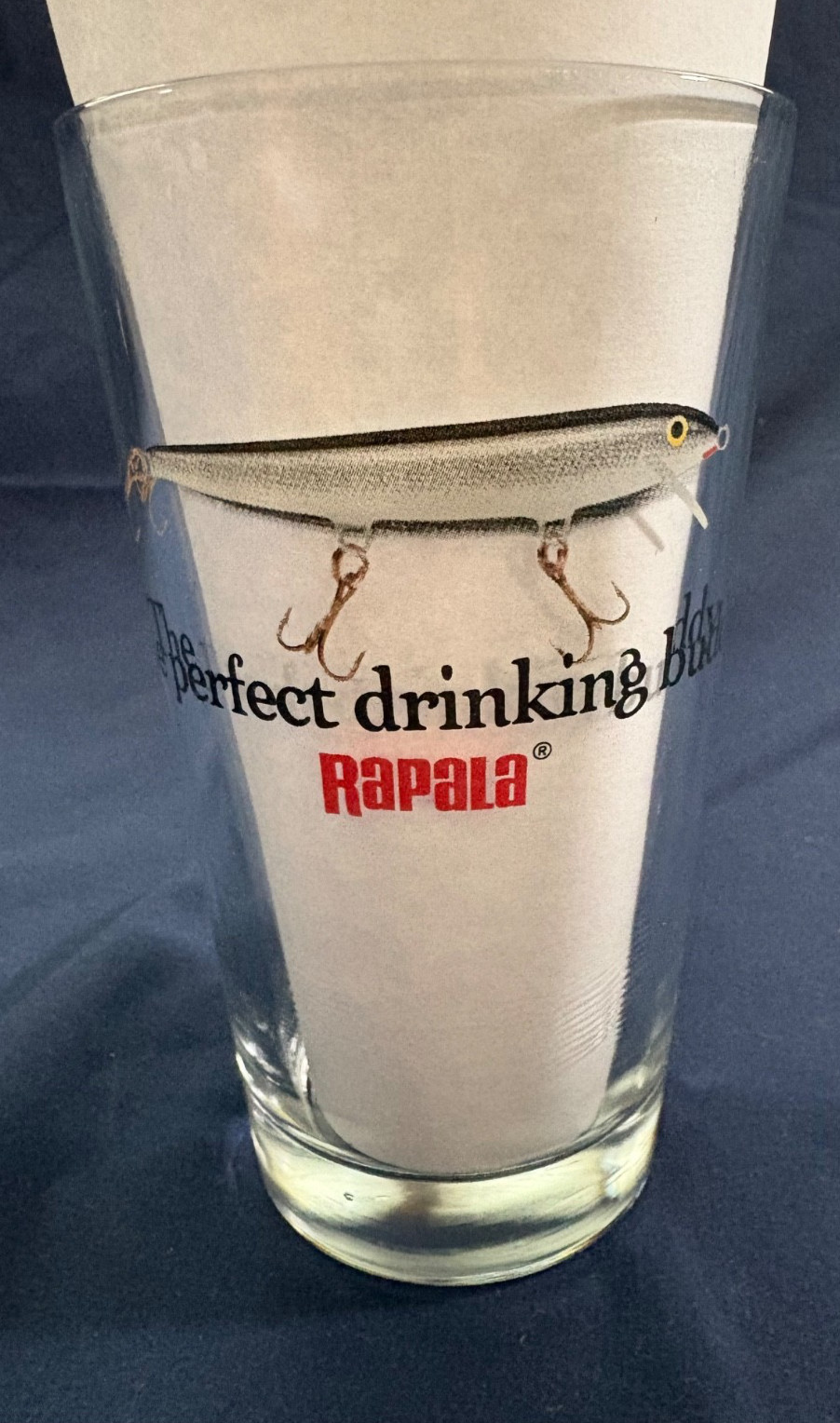Rapala fishing lure pint beer glass, 