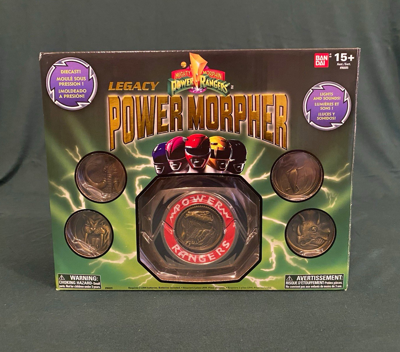 Bandai Legacy Power Morpher Die-Cast & 5 Coins MMPR