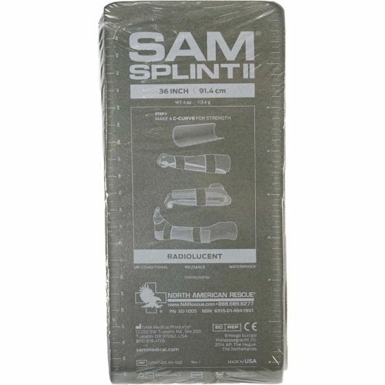 Sam Splint II, Military Version, North American Rescue, EMT, Medical Resue, New Sam Splint II, Military Version, North American Rescue, EMT, Medical Resue, New