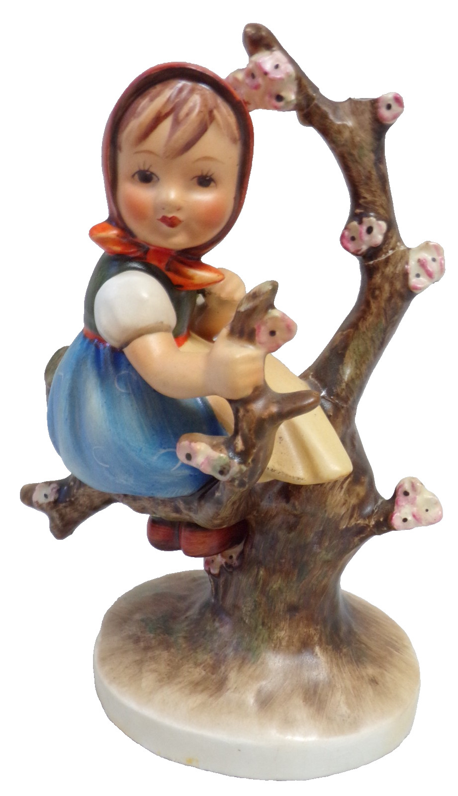 M.J. HUMMEL GOEBEL GERMANY FIGURINE APPLE TREE GIRL OLD PORCELAIN COLLECTABLE M.J. HUMMEL GOEBEL GERMANY FIGURINE APPLE TREE GIRL OLD PORCELAIN COLLECTABLE