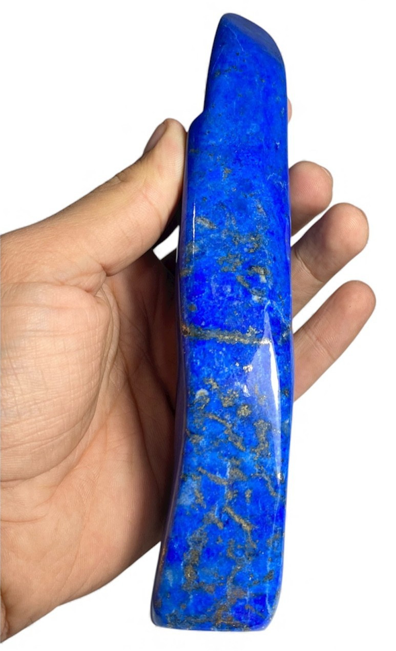 625g Natural Blue Lapis Lazuli Polished Freeform Crystal Mineral AAA+  |  @  AFG