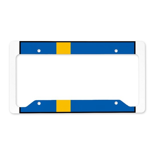 CafePress Sweden Swedish Flag License Plate Holder License Frame (1715872707) CafePress Sweden Swedish Flag License Plate Holder License Frame (1715872707)
