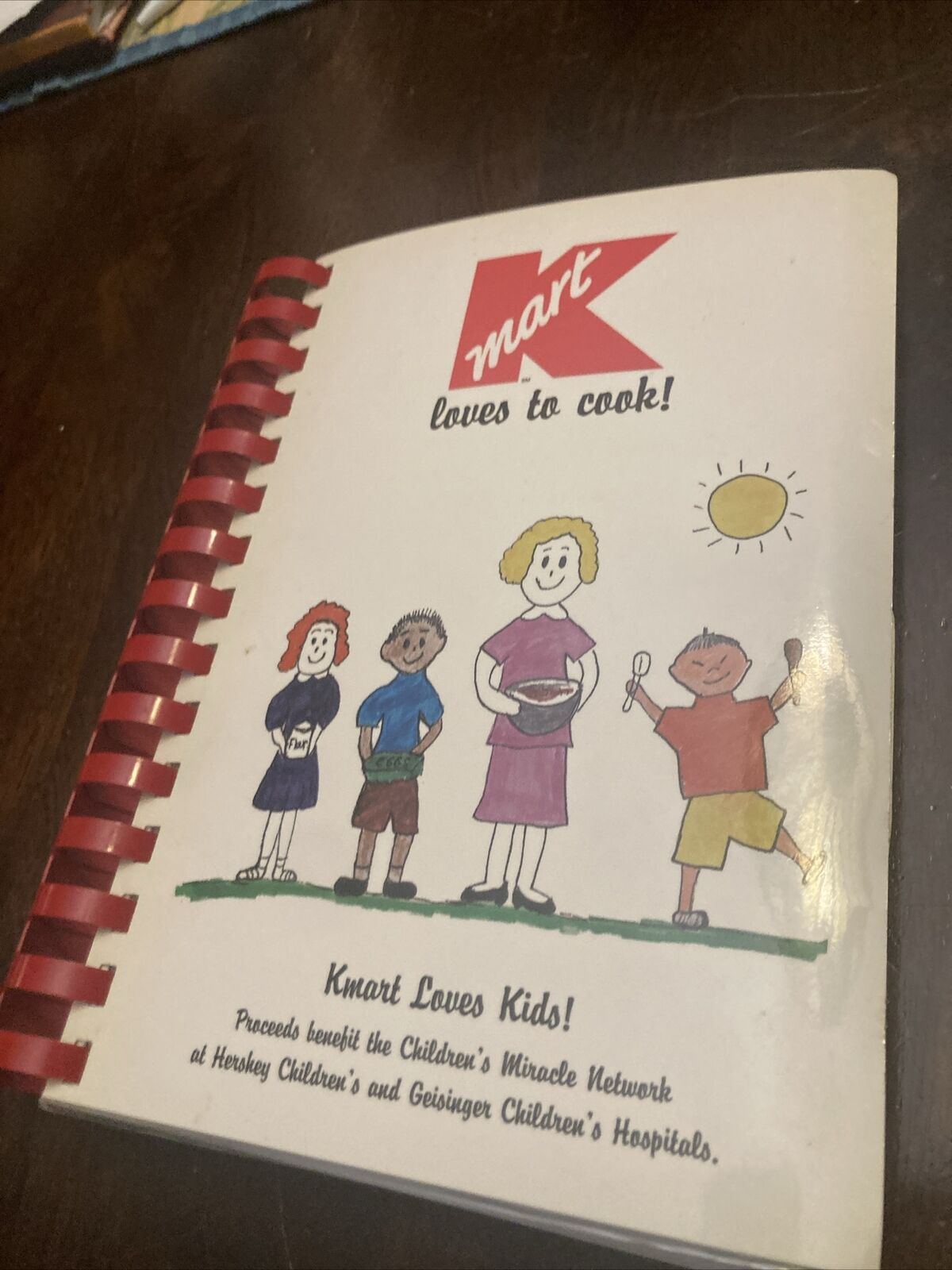 Vintage Kmart cookbook 1996, children’s miracle network benefit book, coupons