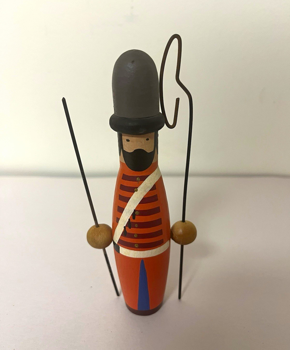 Hand Painted Wooden Military Soldier Figurine, Folk Art, Konstantin Glinterntik 