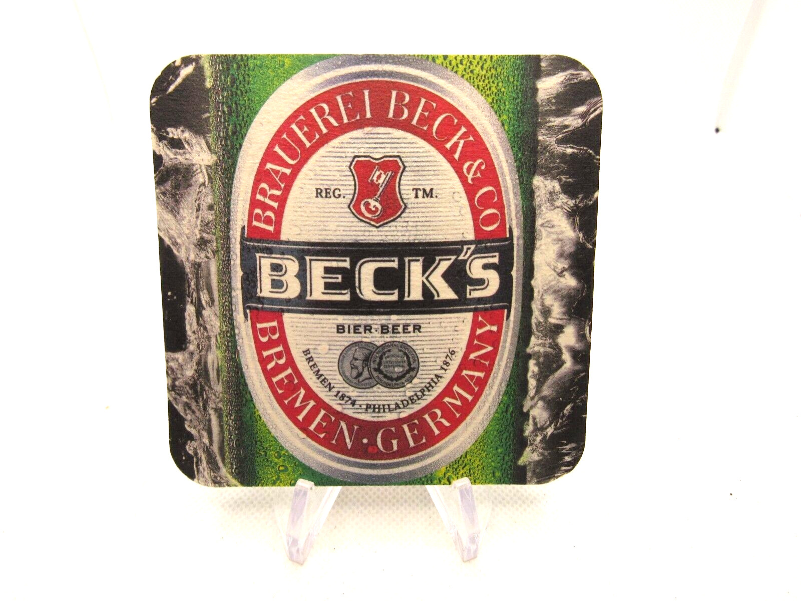 Beck\'s Beer square coasters Unused New