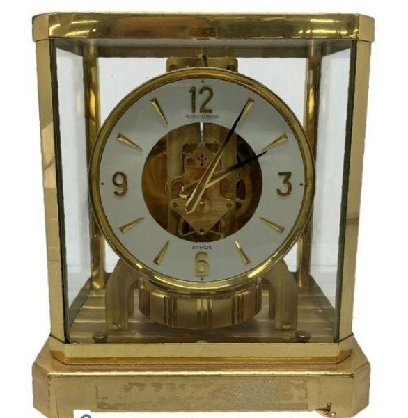 Jaeger LeCoultre Clock 15 Jewel Atmos Caliber 528-8 Glass Perpetual Motion Works