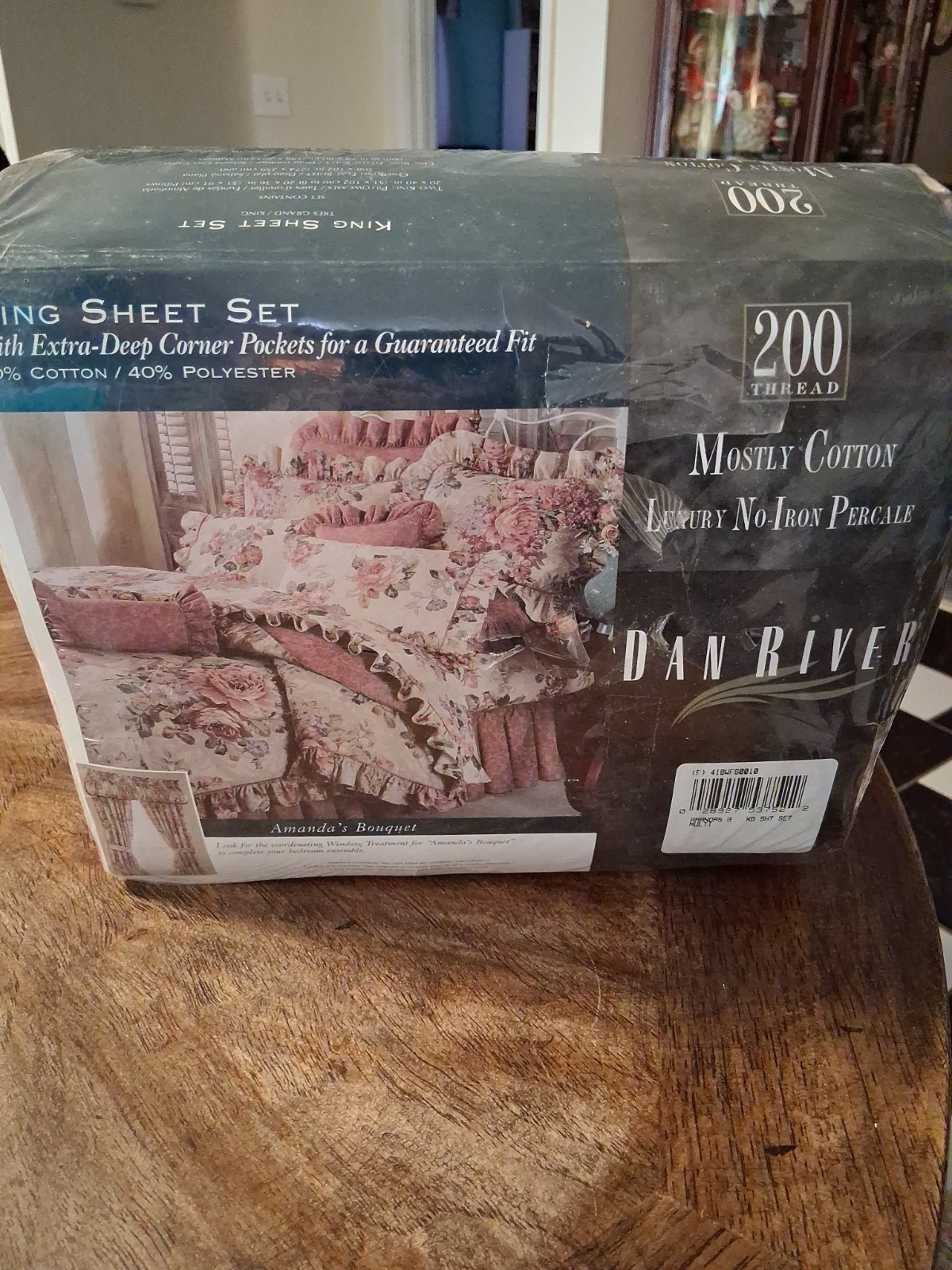 VTG Dan River Amanda\'s Bouquet Sheet Set King Brand New 