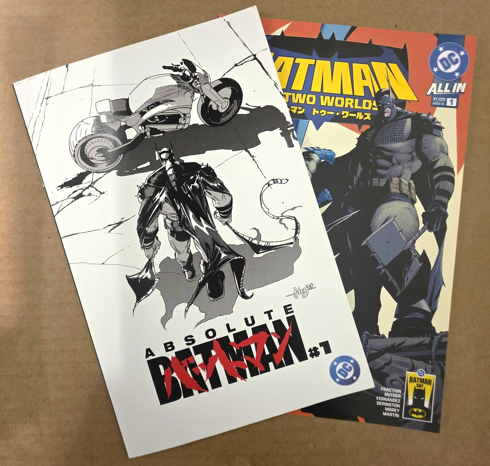 Absolute Batman #1  (Fernandez Akira) + Batman of Two Worlds #1 - Japanese 
