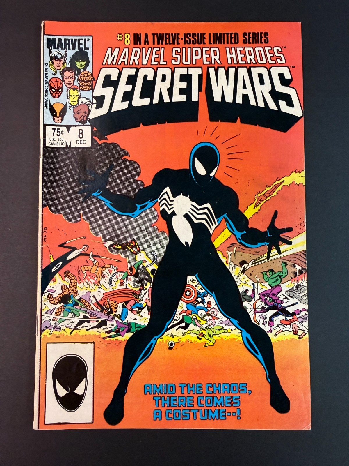 Marvel Super Heroes Secret Wars #8 Symbiote Black Suit Marvel Comics 1984 FN+