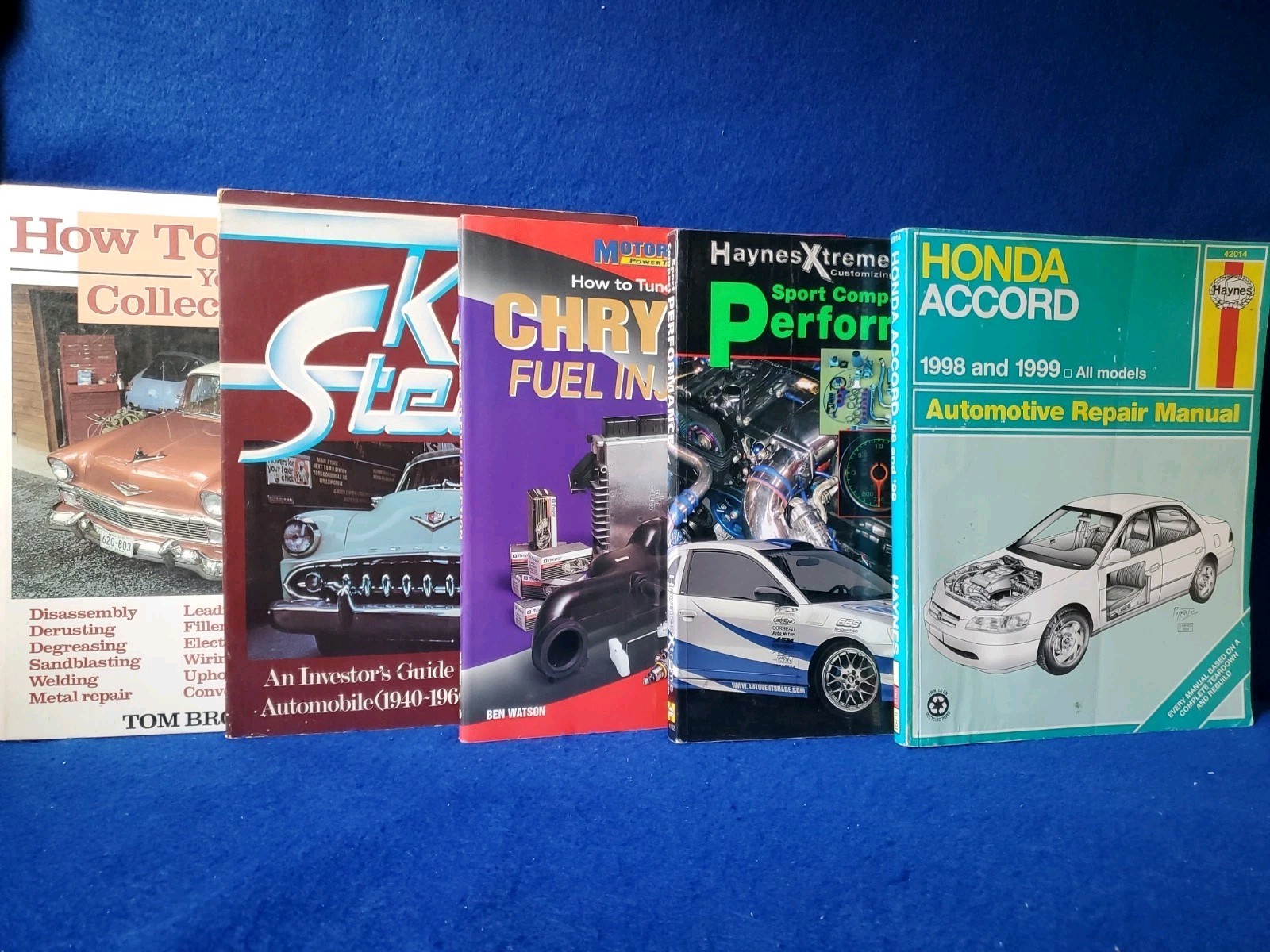 Automotive Repair & Restoration Book Lot of 5 Haynes Honda Chrysler Performance