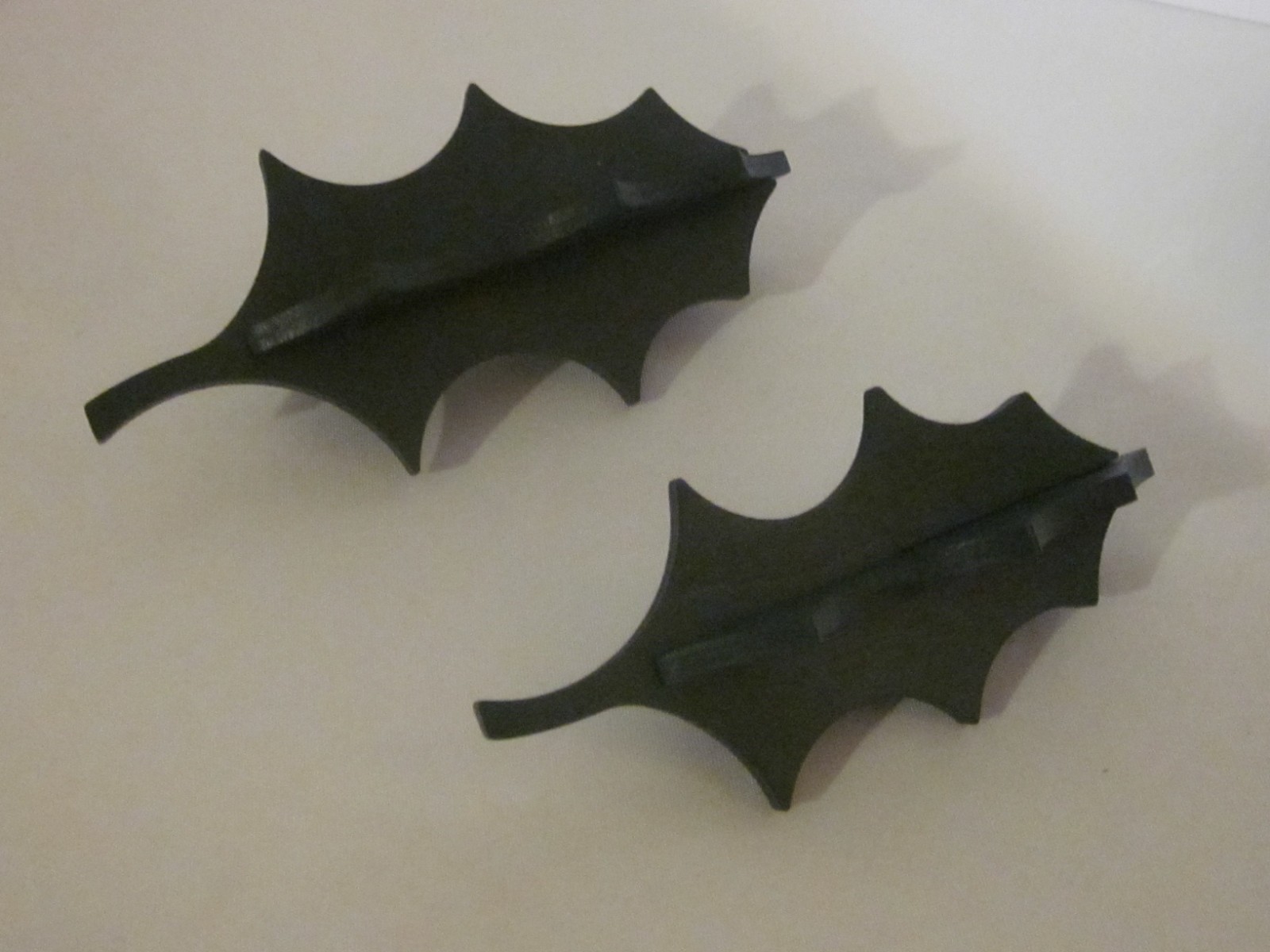 Rare Longaberger Woodcrafts Green HOLLY LEAVES Set ~ Small + Medium ~ Christmas