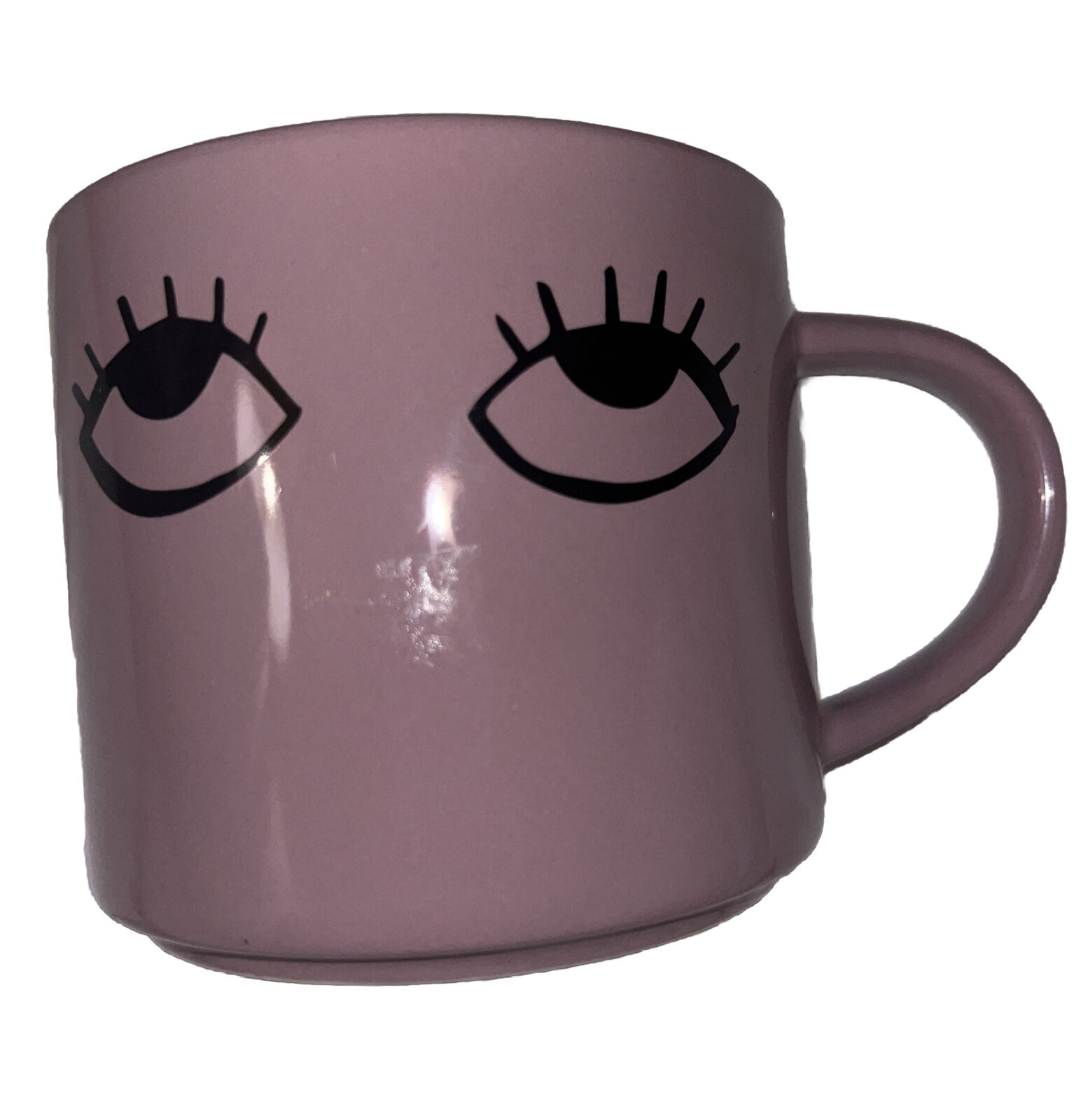 Room Essentials Target Eye Roll Coffee Cup Mug Purple Ceramic