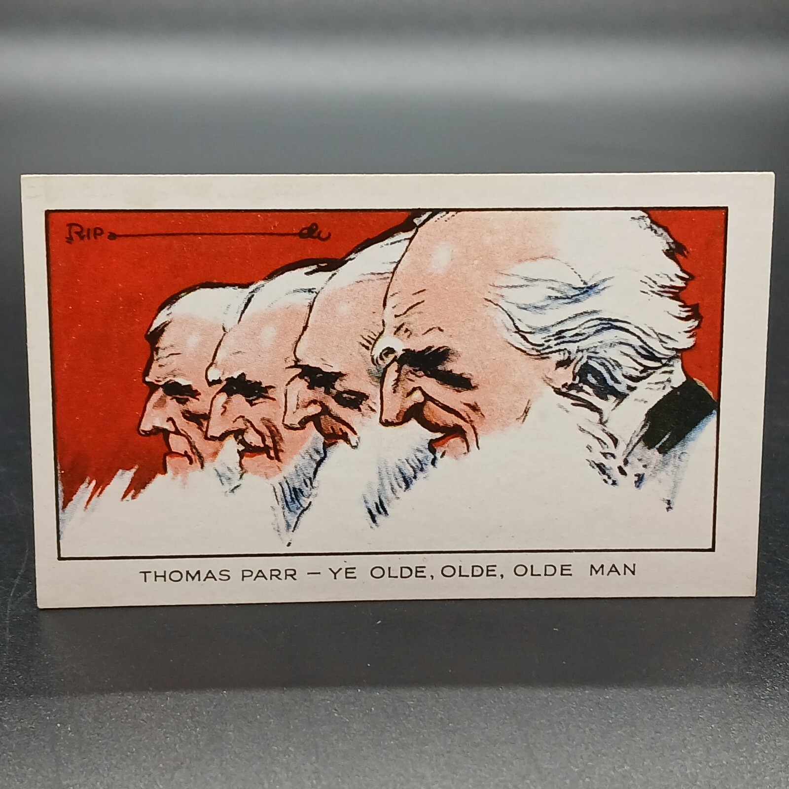 1934 Ripley\'s Believe It Or Not 153 YEAR OLD MAN Carreras Tobacco Cigarette Card
